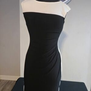 Ralph Lauren New W/out Tag Elegant Black and White Dress